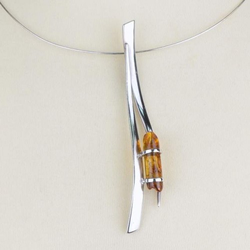 collier argent pendentif ambre collier argent pendentif ambre